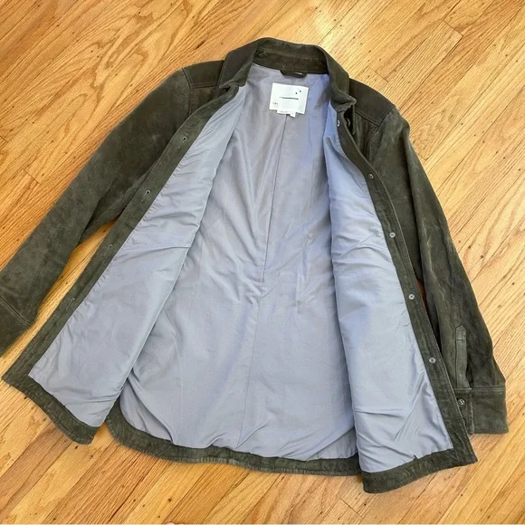 Anthropologie Green Leather Jacket - Picture 7 of 9